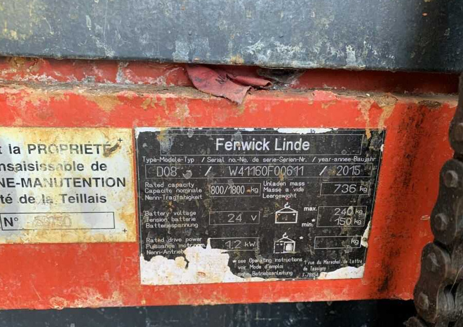 Linde D08 - Вилушкар за палети: слика 4 Linde D08 - Вилушкар за палети: слика 4
