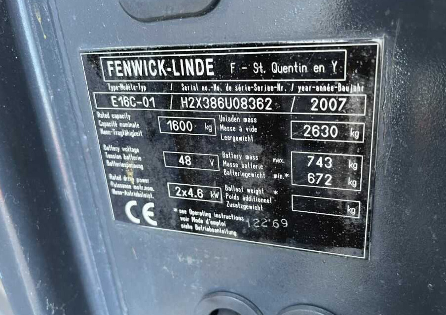 Linde E16C-01 - Електричен вилушкар: слика 4 Linde E16C-01 - Електричен вилушкар: слика 4