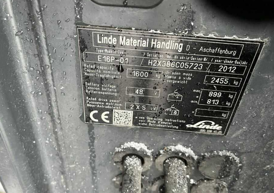 Linde E16P-01 - Електричен вилушкар: слика 4 Linde E16P-01 - Електричен вилушкар: слика 4