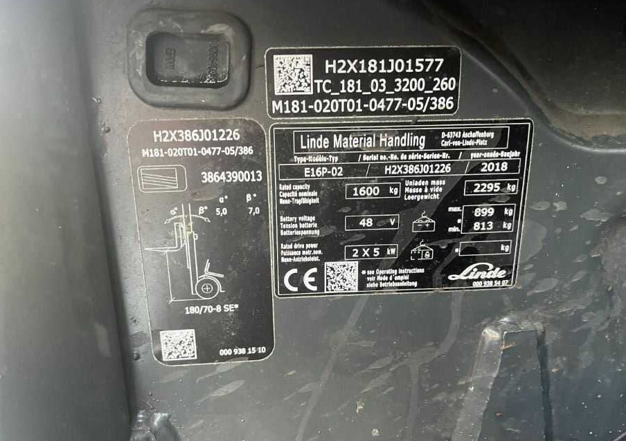 Linde E16P-02 - Електричен вилушкар: слика 4 Linde E16P-02 - Електричен вилушкар: слика 4