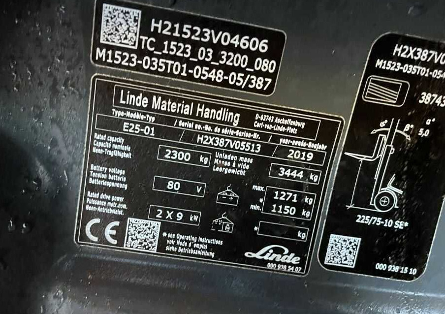 Linde E25-01 - Електричен вилушкар: слика 4 Linde E25-01 - Електричен вилушкар: слика 4