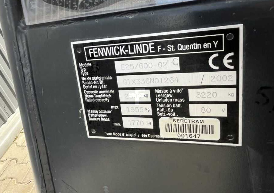 Linde E25 - Електричен вилушкар: слика 4 Linde E25 - Електричен вилушкар: слика 4