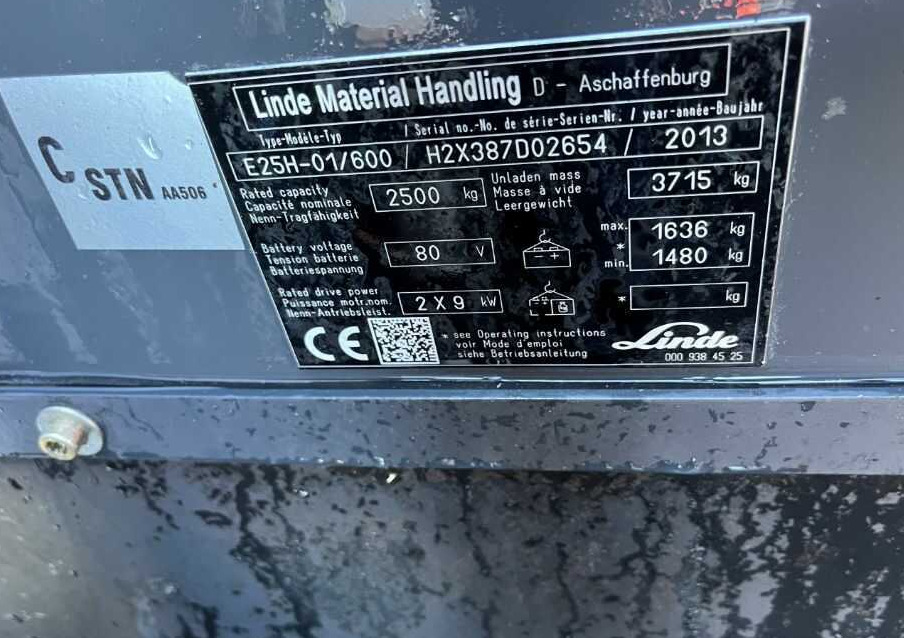 Linde E25H-01/600 - Електричен вилушкар: слика 4 Linde E25H-01/600 - Електричен вилушкар: слика 4