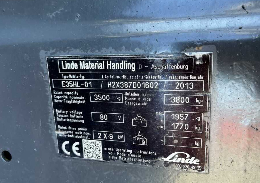 Linde E35HL-01 - Електричен вилушкар: слика 4 Linde E35HL-01 - Електричен вилушкар: слика 4