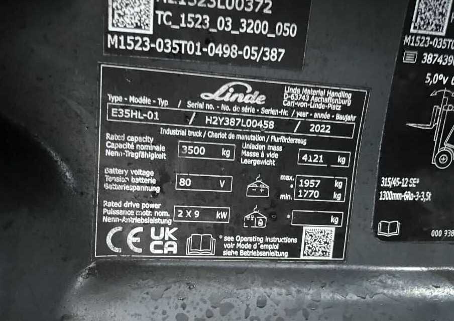 Linde E35HL-02 - Електричен вилушкар: слика 4 Linde E35HL-02 - Електричен вилушкар: слика 4