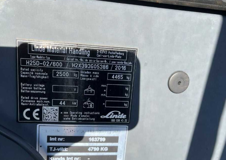 Linde H25D-02/600 - Дизел вилушкар: слика 4 Linde H25D-02/600 - Дизел вилушкар: слика 4
