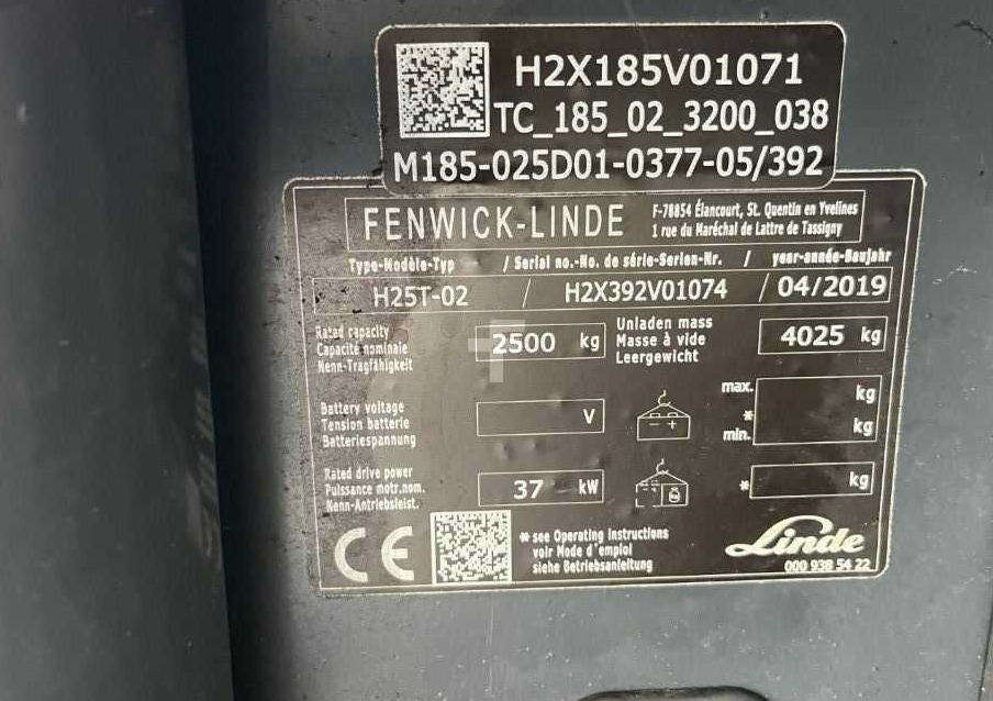 Linde H25T-02 - Плински вилушкар: слика 4 Linde H25T-02 - Плински вилушкар: слика 4