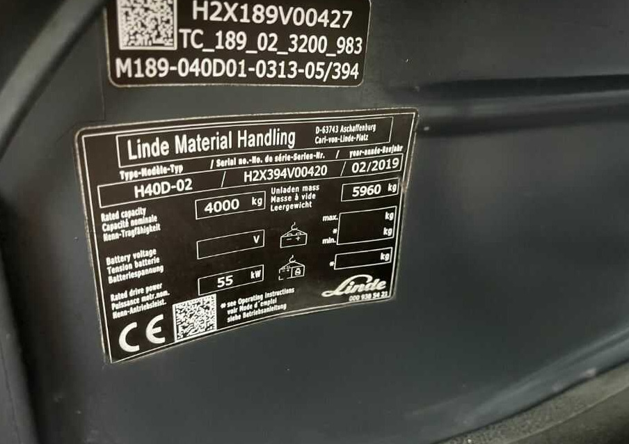 Linde H40D-02 - Дизел вилушкар: слика 4 Linde H40D-02 - Дизел вилушкар: слика 4