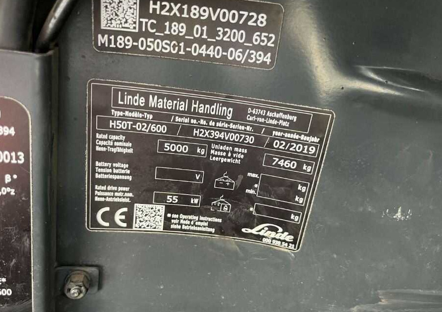 Linde H50T-02/600 - Плински вилушкар: слика 4 Linde H50T-02/600 - Плински вилушкар: слика 4