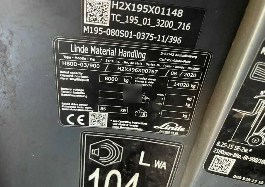 Linde H80D-03/900 - Дизел вилушкар: слика 4 Linde H80D-03/900 - Дизел вилушкар: слика 4