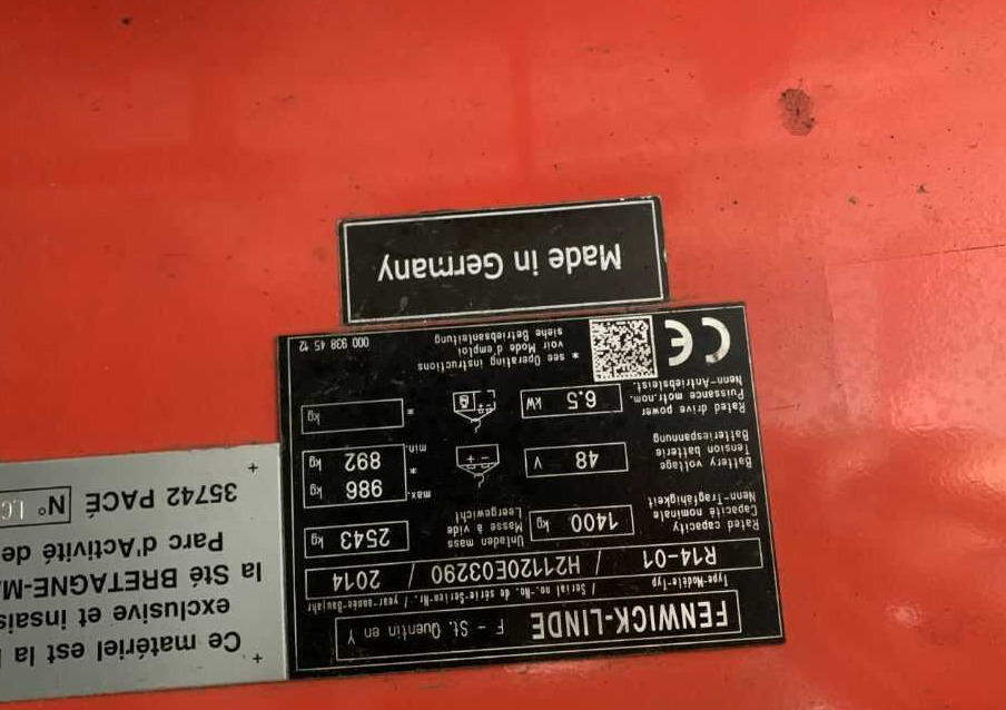 Linde R14-01 - Вилушкар со подигнување: слика 4 Linde R14-01 - Вилушкар со подигнување: слика 4