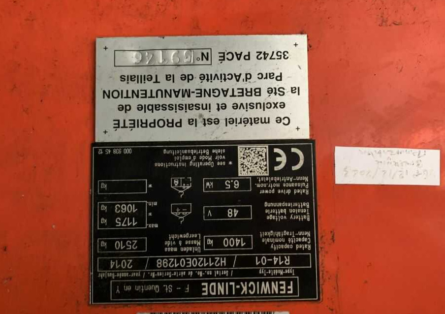 Linde R14-01 - Вилушкар со подигнување: слика 4 Linde R14-01 - Вилушкар со подигнување: слика 4