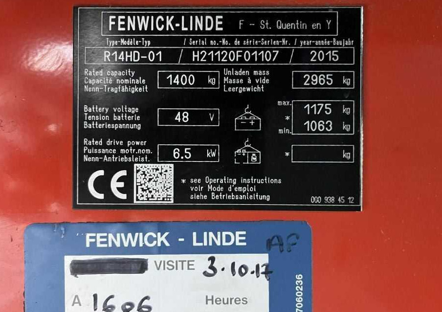 Linde R14HD-01 - Вилушкар со подигнување: слика 4 Linde R14HD-01 - Вилушкар со подигнување: слика 4