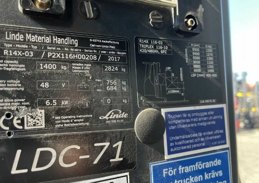 Linde R14X - Вилушкар со подигнување: слика 4 Linde R14X - Вилушкар со подигнување: слика 4