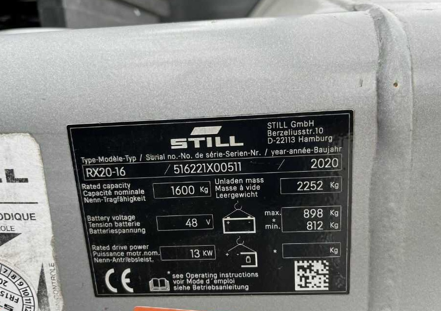 Still RX20-16 - Електричен вилушкар: слика 4 Still RX20-16 - Електричен вилушкар: слика 4