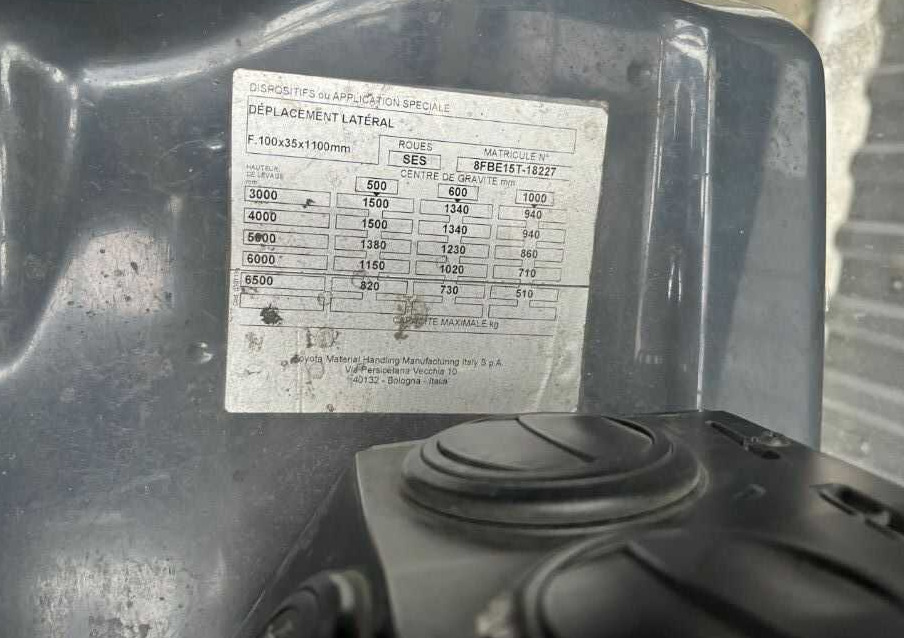 Toyota 8FBE15T - Електричен вилушкар: слика 5 Toyota 8FBE15T - Електричен вилушкар: слика 5