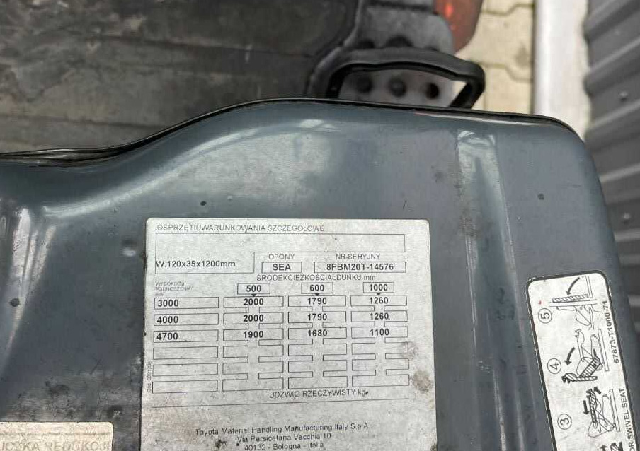 Toyota 8FBM20T - Електричен вилушкар: слика 5 Toyota 8FBM20T - Електричен вилушкар: слика 5