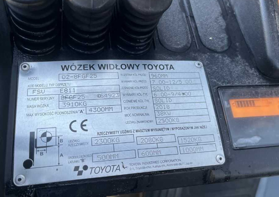 Toyota 8FGF25 - Плински вилушкар: слика 4 Toyota 8FGF25 - Плински вилушкар: слика 4