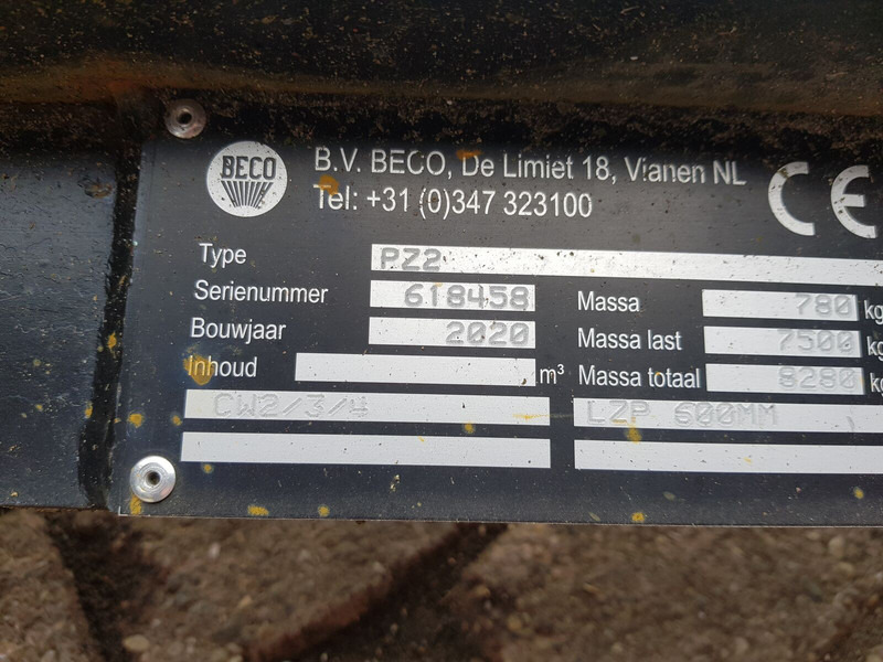 Beco PZ2 - Вилушка за Опрема за ракување со материјали: слика 3 Beco PZ2 - Вилушка за Опрема за ракување со материјали: слика 3