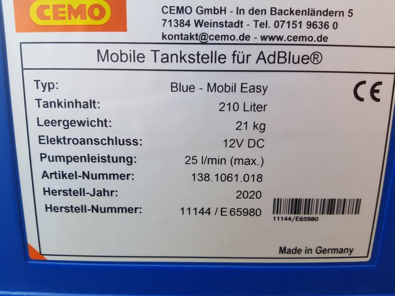 Cemo ad blue tank - Камион цистерна: слика 5 Cemo ad blue tank - Камион цистерна: слика 5