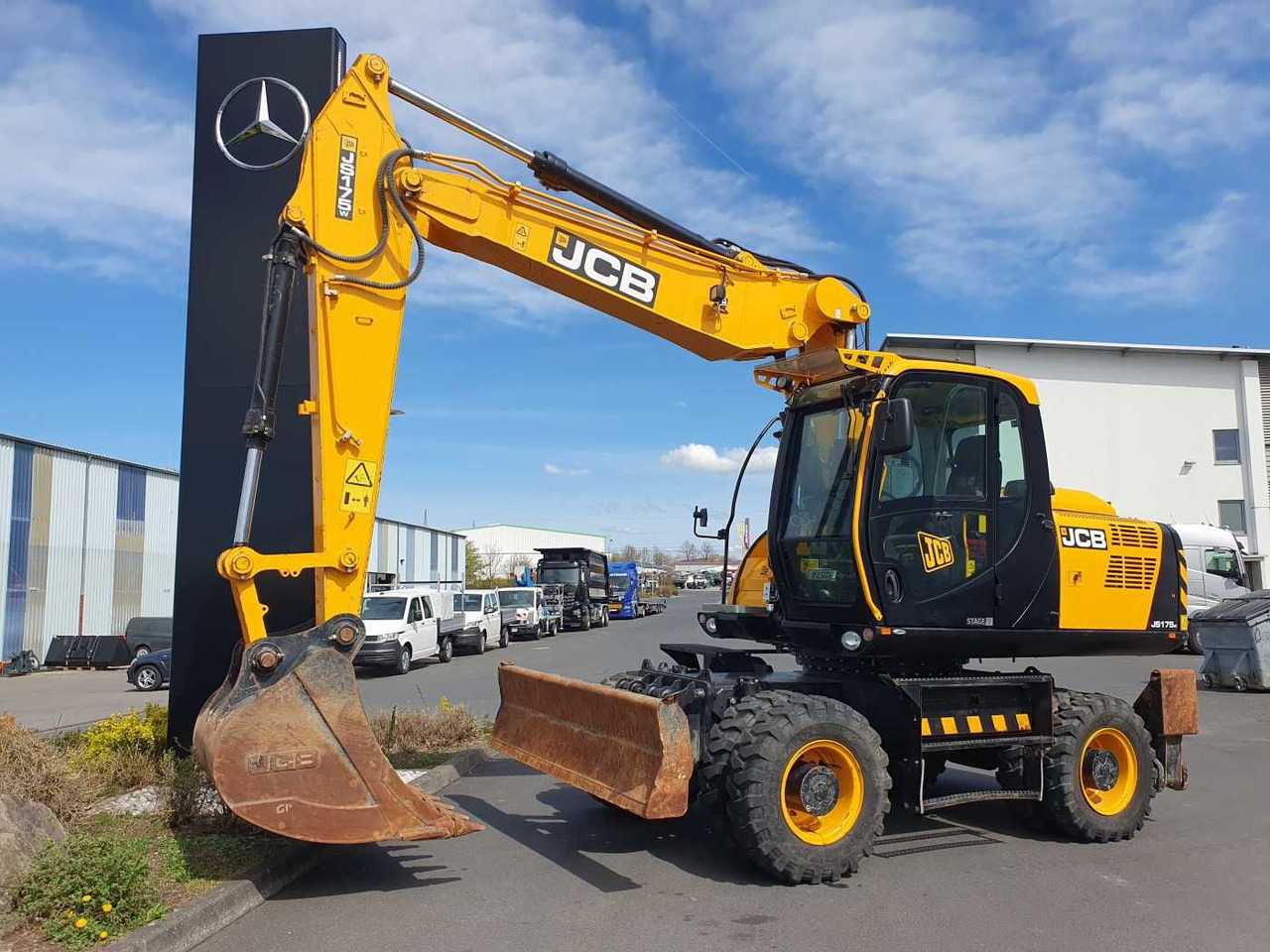 JCB JS 175 W / 2024 / nur 622h! / 1x Tieflöffel - Багер на тркала: слика 1 JCB JS 175 W / 2024 / nur 622h! / 1x Tieflöffel - Багер на тркала: слика 1