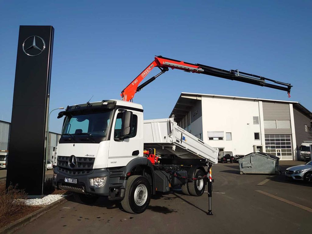 Mercedes-Benz Arocs 1832 KK 4x2 Kipper+Kran Fassi F120+Funk Mercedes-Benz Arocs 1832 KK 4x2 Kipper+Kran Fassi F120+Funk - Кипер, Камион со кран: слика 2 Mercedes-Benz Arocs 1832 KK 4x2 Kipper+Kran Fassi F120+Funk Mercedes-Benz Arocs 1832 KK 4x2 Kipper+Kran Fassi F120+Funk - Кипер, Камион со кран: слика 2