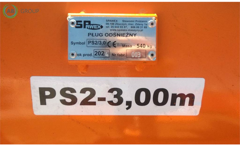 Spawex pług odśnieżny prosty PS-2, 3 m - Плуг за чистење снег за Земјоделска машина: слика 4 Spawex pług odśnieżny prosty PS-2, 3 m - Плуг за чистење снег за Земјоделска машина: слика 4