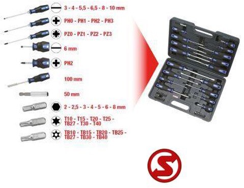 Diversen Schroevendraaier- en bitset 39dlg - Автомобилски алат: слика 2 Diversen Schroevendraaier- en bitset 39dlg - Автомобилски алат: слика 2
