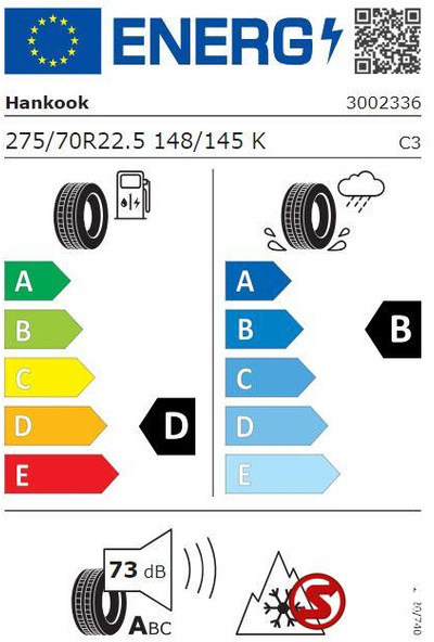 Hankook Band 275/70r22.5 hankook am15 - Гума за Камион: слика 2 Hankook Band 275/70r22.5 hankook am15 - Гума за Камион: слика 2