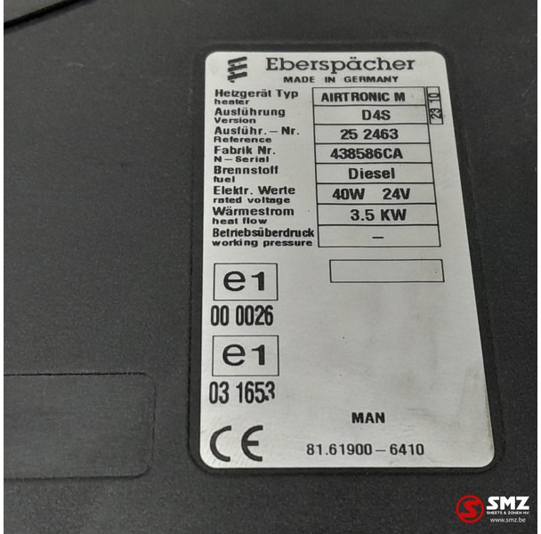 MAN Occ standverwarming Airtronic M D4S MAN - Греење/ Вентилација за Камион: слика 5 MAN Occ standverwarming Airtronic M D4S MAN - Греење/ Вентилација за Камион: слика 5