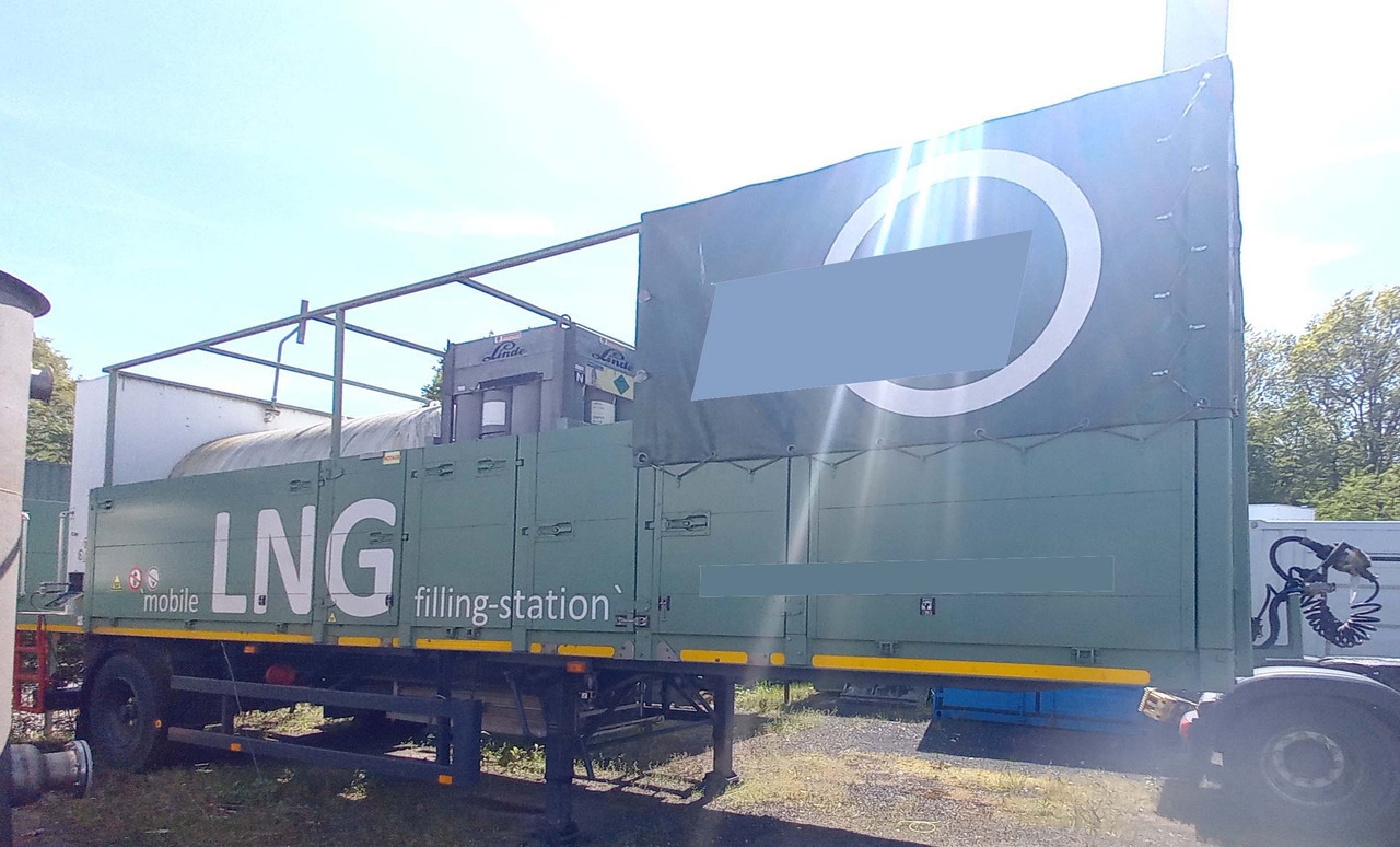 Messer Griesheim Gas tank semi-trailer used for LNG/CNG mobile filling station Methan Gas Cryogenic - Полуприколка цистерна: слика 1 Messer Griesheim Gas tank semi-trailer used for LNG/CNG mobile filling station Methan Gas Cryogenic - Полуприколка цистерна: слика 1