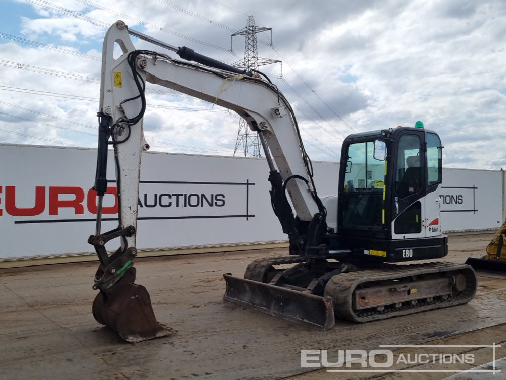 2012 Bobcat E80 - Мини багер: слика 1 2012 Bobcat E80 - Мини багер: слика 1