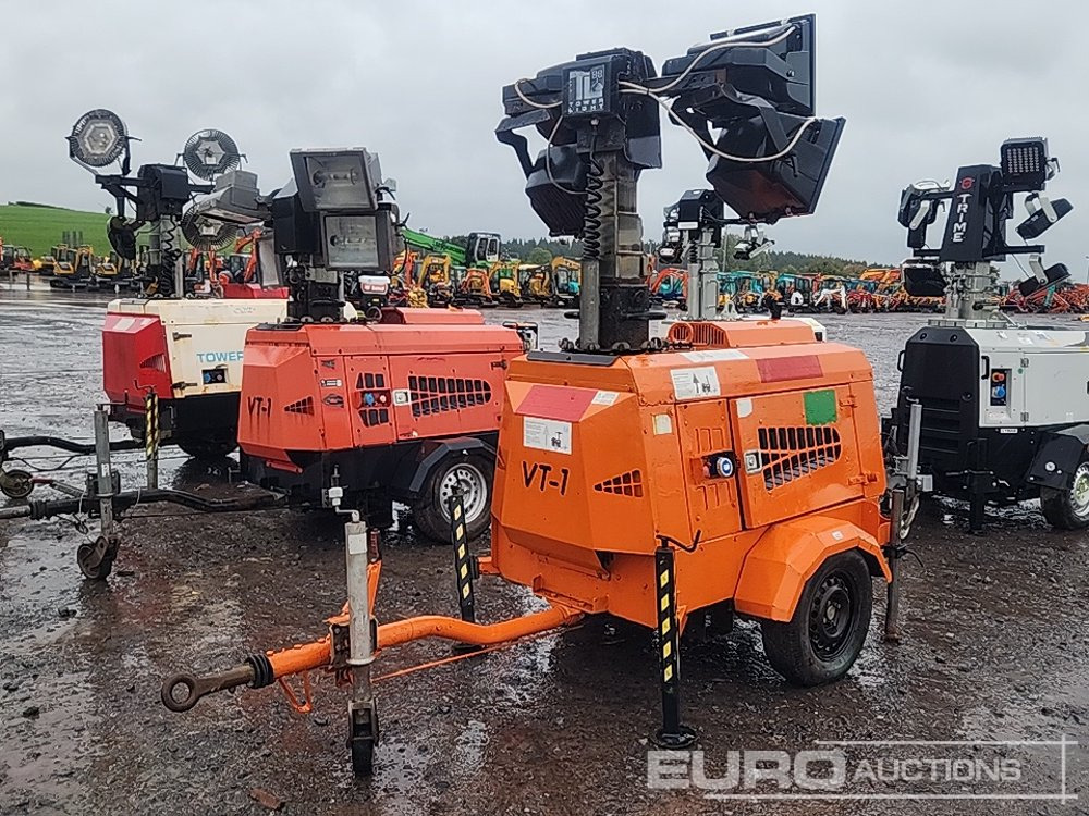 2012 Towerlight VT-1 Single Axle Lighting Tower, Kubota Engine - Кула за рефлектори: слика 1 2012 Towerlight VT-1 Single Axle Lighting Tower, Kubota Engine - Кула за рефлектори: слика 1