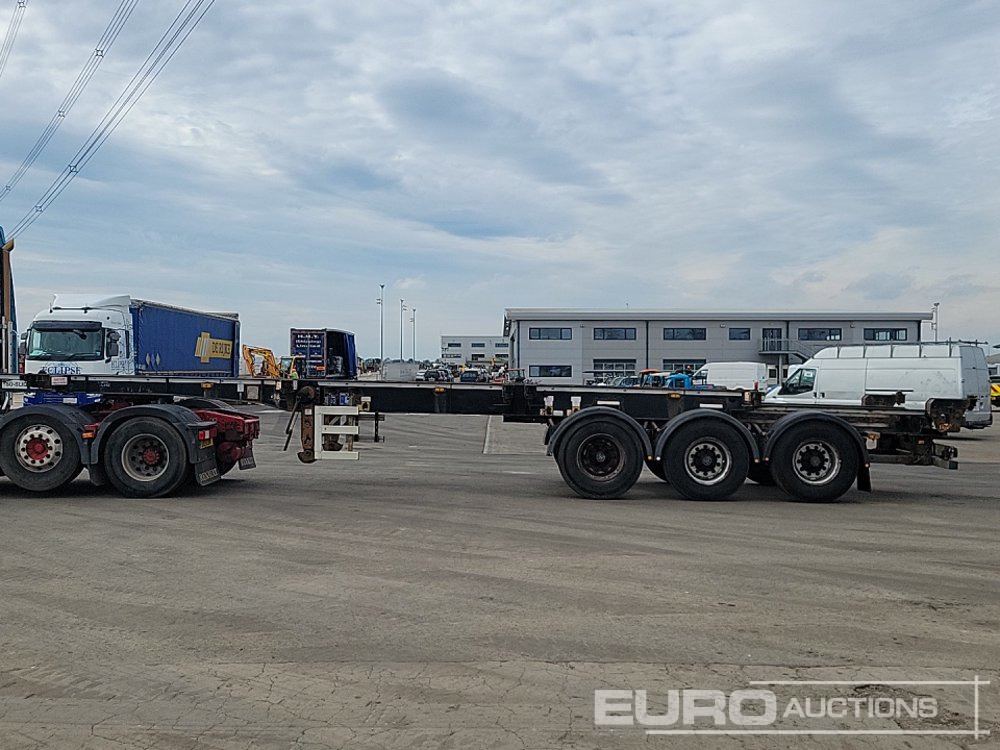 2013 Cartwright Tri Axle Skeleton Trailer, Twist & Lock - Полуприколка платформа: слика 2 2013 Cartwright Tri Axle Skeleton Trailer, Twist & Lock - Полуприколка платформа: слика 2