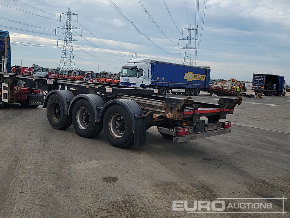 2013 Cartwright Tri Axle Skeleton Trailer, Twist & Lock - Полуприколка платформа: слика 3 2013 Cartwright Tri Axle Skeleton Trailer, Twist & Lock - Полуприколка платформа: слика 3