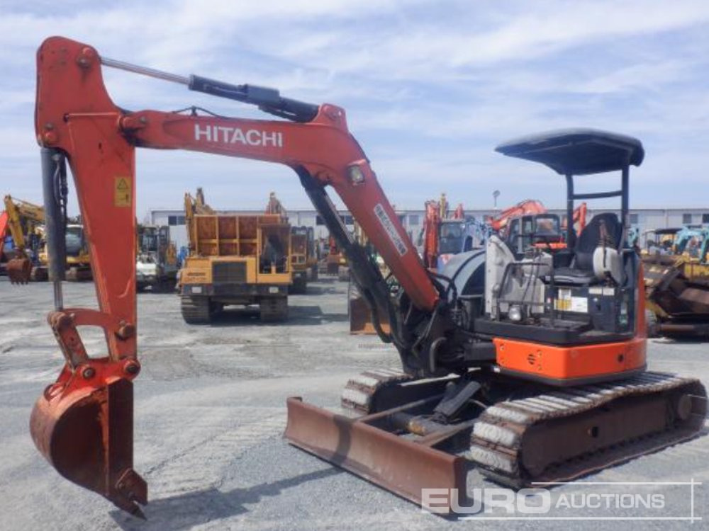 2013 Hitachi ZX40U-5A Rubber Block Pads, Blade, Offset, Bucket - Мини багер: слика 3 2013 Hitachi ZX40U-5A Rubber Block Pads, Blade, Offset, Bucket - Мини багер: слика 3