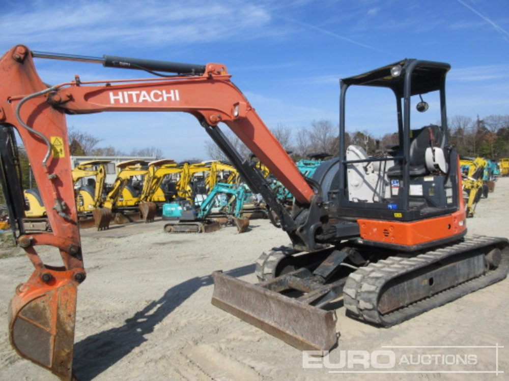 2014 Hitachi ZX40U-5A Rubber Tracks, Blade, Offset, Piped - Мини багер: слика 1 2014 Hitachi ZX40U-5A Rubber Tracks, Blade, Offset, Piped - Мини багер: слика 1