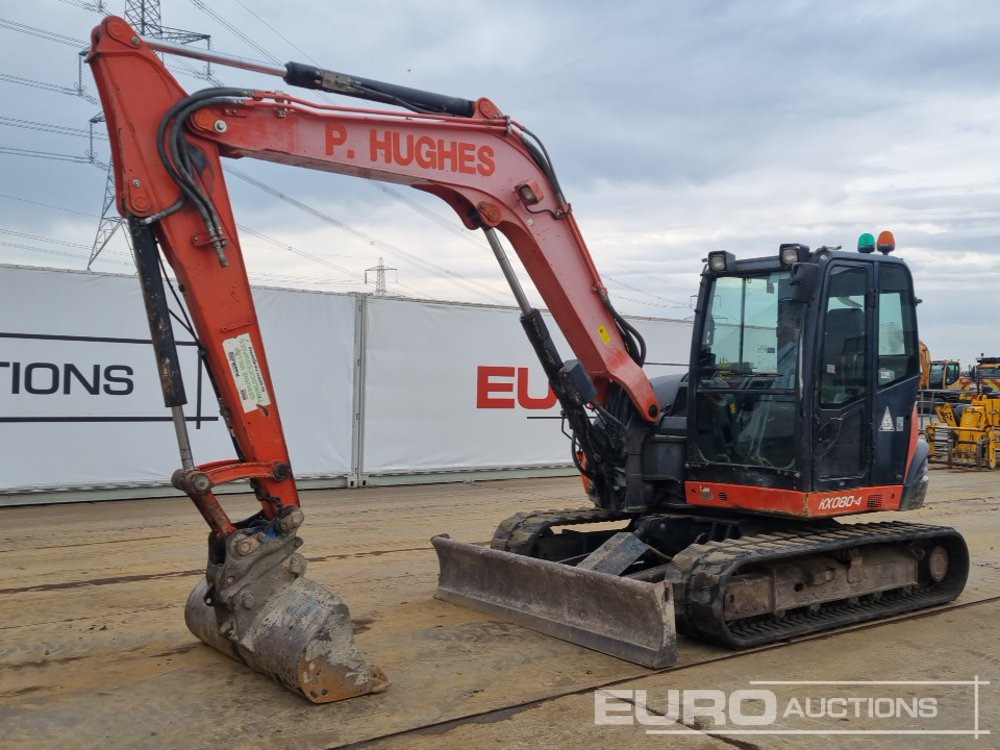 2014 Kubota KX080-4 - Мини багер: слика 1 2014 Kubota KX080-4 - Мини багер: слика 1