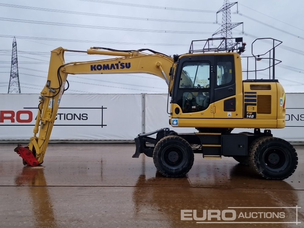 2015 Komatsu PW148-10 - Багер на тркала: слика 2 2015 Komatsu PW148-10 - Багер на тркала: слика 2