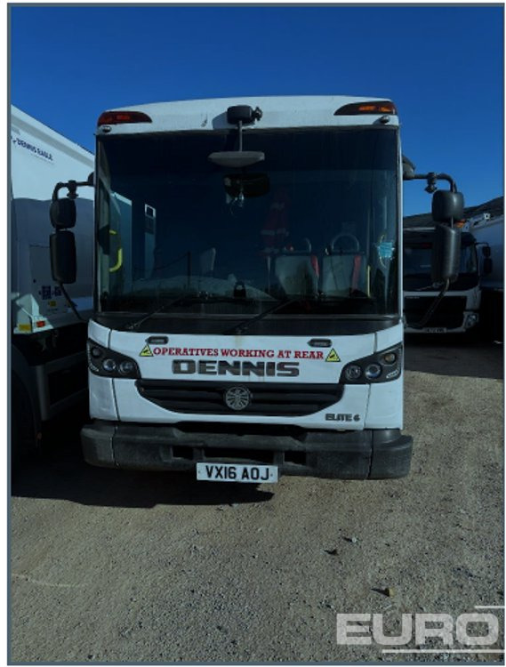 2016 Dennis Elite 6 6x4 Refuse Lorry, Reverse Camera, Automatic Gearbox (Reg. Docs. Available) - Камион за ѓубре: слика 3 2016 Dennis Elite 6 6x4 Refuse Lorry, Reverse Camera, Automatic Gearbox (Reg. Docs. Available) - Камион за ѓубре: слика 3