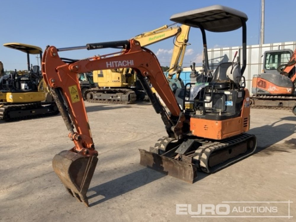 2016 Hitachi ZX17U-5A - Мини багер: слика 1 2016 Hitachi ZX17U-5A - Мини багер: слика 1