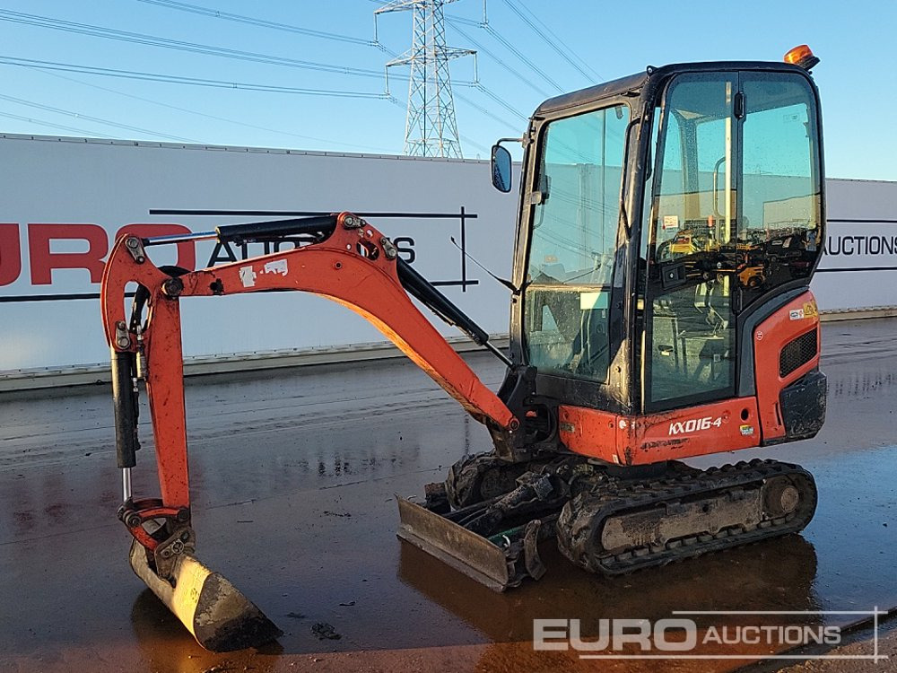 2016 Kubota KX016-4 - Мини багер: слика 1 2016 Kubota KX016-4 - Мини багер: слика 1