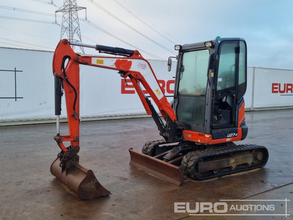 2016 Kubota U27-4 - Мини багер: слика 1 2016 Kubota U27-4 - Мини багер: слика 1