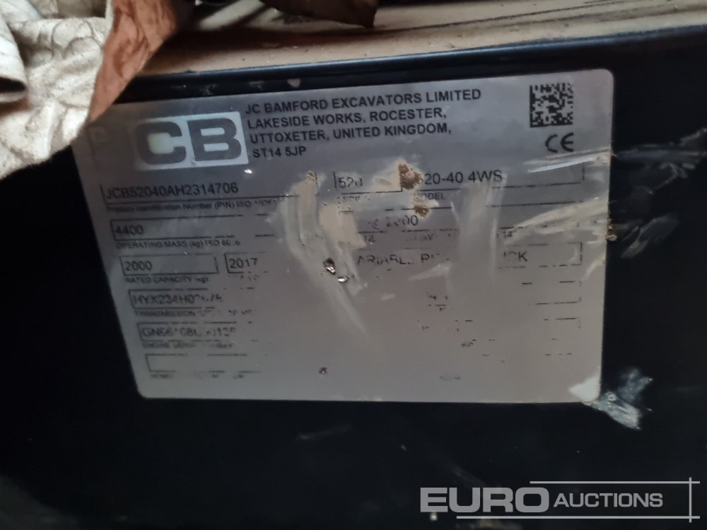 2017 JCB 520-40 - Телескопски ракувач: слика 1 2017 JCB 520-40 - Телескопски ракувач: слика 1