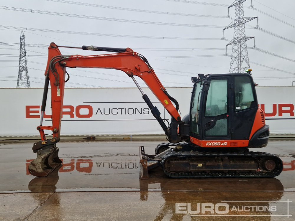 2017 Kubota KX080-4A - Мини багер: слика 2 2017 Kubota KX080-4A - Мини багер: слика 2