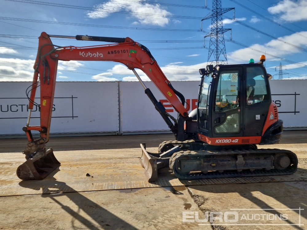 2018 Kubota KX080-4A - Мини багер: слика 2 2018 Kubota KX080-4A - Мини багер: слика 2