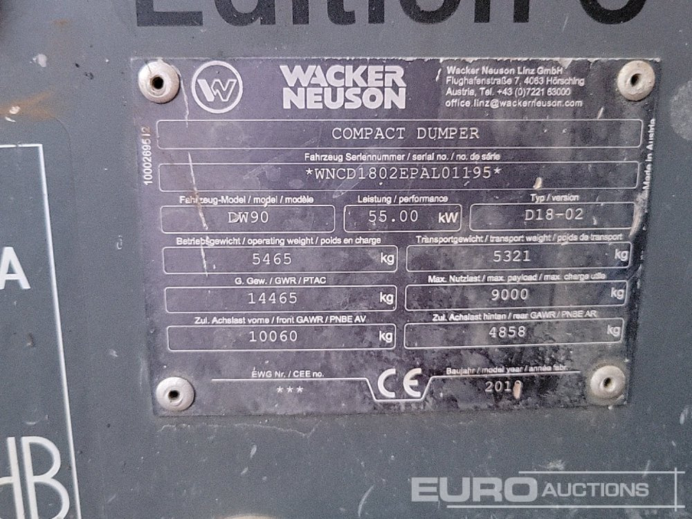 Мини истоварувач 2019 Wacker Neuson DW90: слика 32 Мини истоварувач 2019 Wacker Neuson DW90: слика 32