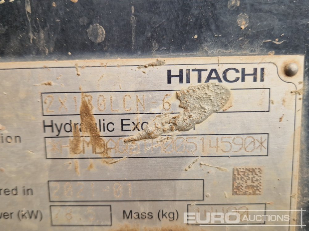 Багер гасеничар 2021 Hitachi ZX130LCN-6: слика 48