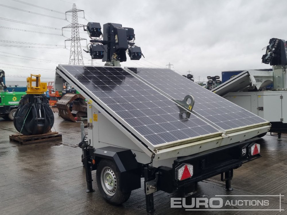 2022 Trime X-Solar Single Axle Solar Powered LED Lighting Tower - Кула за рефлектори: слика 3 2022 Trime X-Solar Single Axle Solar Powered LED Lighting Tower - Кула за рефлектори: слика 3