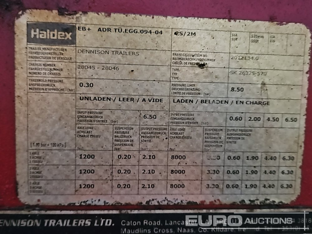 2012 Dennison Tri Axle Log Trailer - Друга машина: слика 2 2012 Dennison Tri Axle Log Trailer - Друга машина: слика 2